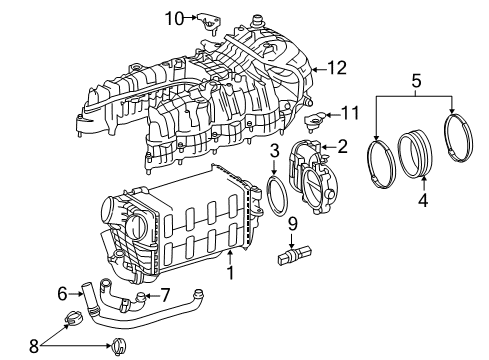 2012 Mercedes-Benz ML550 Intake Manifold