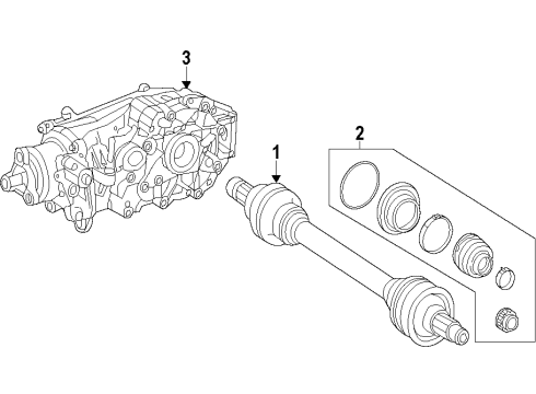 2014 Mercedes-Benz CLA250 Rear Axle