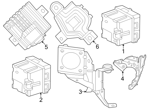 2025 Mercedes-Benz EQS 450 SUV Electrical Components
