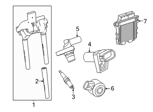 2024 Mercedes-Benz GLS63 AMG Ignition System Diagram