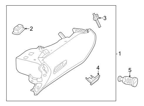 2023 Mercedes-Benz SL43 AMG Glove Box