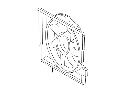 2013 Mercedes-Benz E550 Cooling Fan Diagram