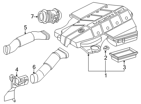 2000 Mercedes-Benz CLK430 Filters Diagram