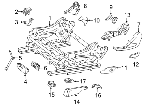 2017 Mercedes-Benz GLE43 AMG Tracks & Components Diagram