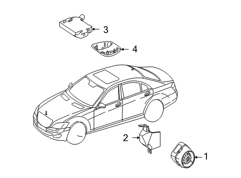 2007 Mercedes-Benz S550 Alarm System