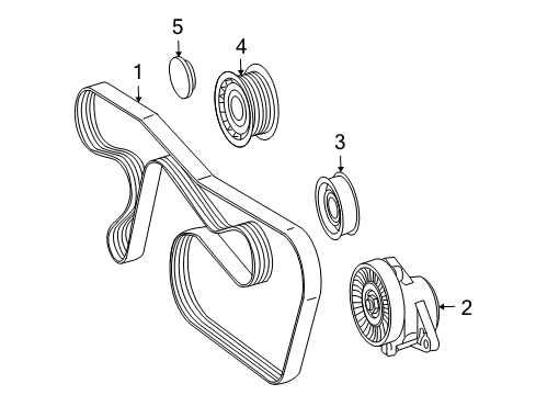 2012 Mercedes-Benz GL450 Belts & Pulleys