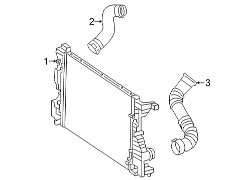 2024 Mercedes-Benz GLB250 Intercooler Diagram