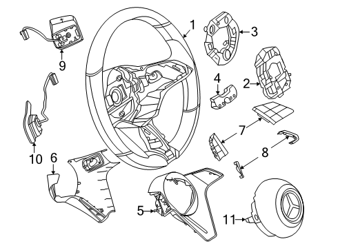2025 Mercedes-Benz G580 Steering Wheel & Trim