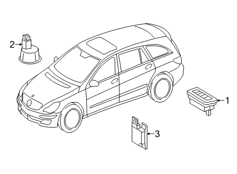 2011 Mercedes-Benz R350 Electrical Components Diagram 9