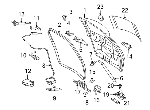 2010 Mercedes-Benz ML450 Lift Gate Diagram