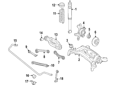 2010 Mercedes-Benz SLK300 Lower Control Arm - Rear
