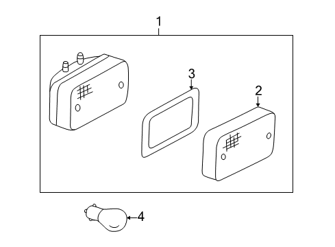 2003 Mercedes-Benz G55 AMG Backup Lamps Diagram