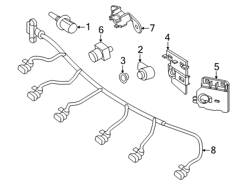 2025 Mercedes-Benz G580 Electrical Components - Front Bumper