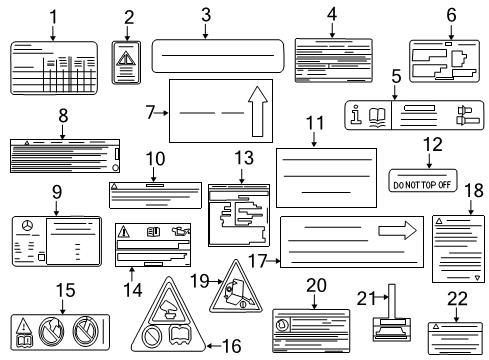 2015 Mercedes-Benz Sprinter 2500 GUMMED LABEL Diagram for 639-584-53-38-ZX42