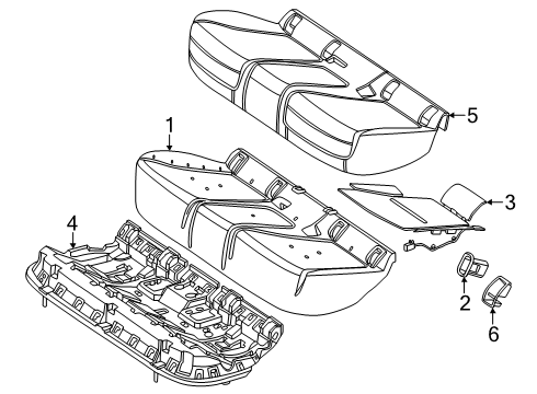 2025 Mercedes-Benz GLC63 AMG S E Performance Rear Seat Components