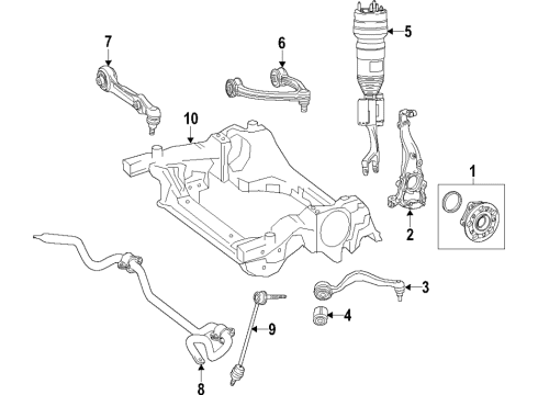 2016 Mercedes-Benz GLC300 Ride Control - Front Diagram