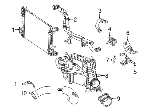 2020 Mercedes-Benz A35 AMG Intercooler Diagram