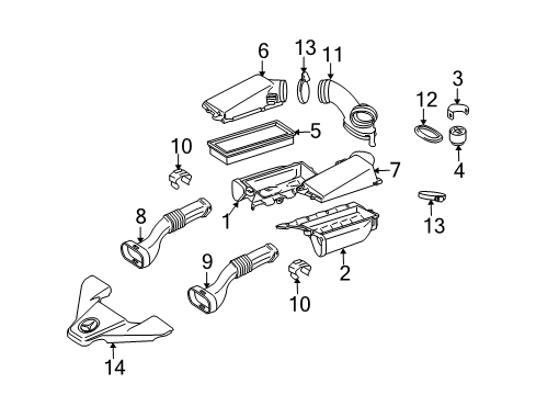 2008 Mercedes-Benz CLK63 AMG Filters Diagram