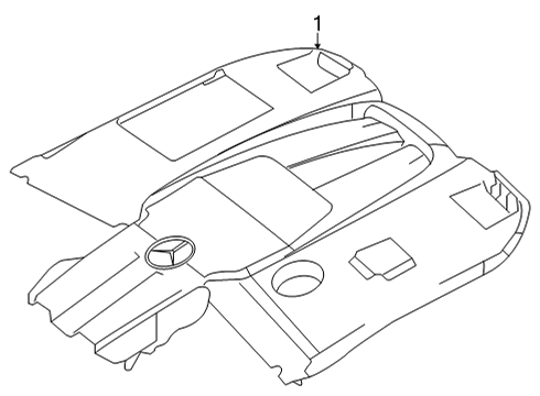 2025 Mercedes-Benz GLE63 AMG S Engine Appearance Cover