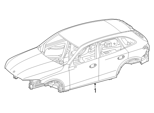 2025 Mercedes-Benz GLC63 AMG S E Performance Body Shell