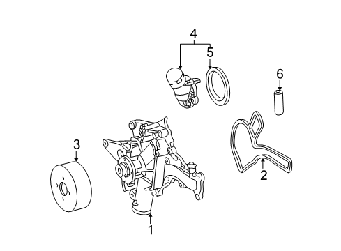 2005 Mercedes-Benz G500 Water Pump Diagram
