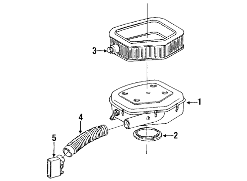 1990 Mercedes-Benz 300CE Air Inlet