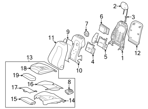 2021 Mercedes-Benz CLA250 Heated Seats Diagram