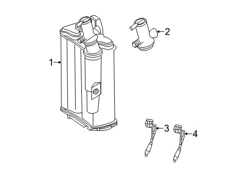 2012 Mercedes-Benz CLS550 Emission Components Diagram