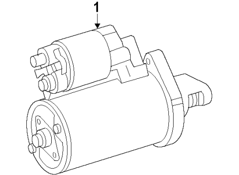 2008 Mercedes-Benz CLK63 AMG Starter Diagram 2