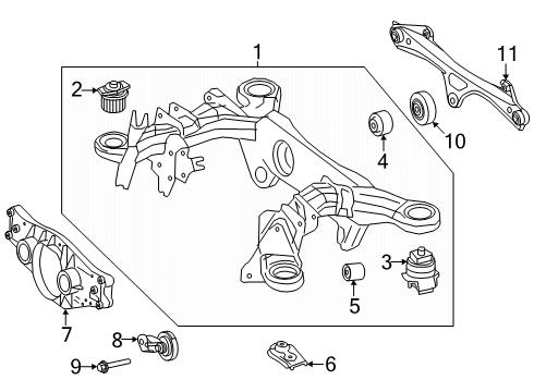 2024 Mercedes-Benz CLE53 AMG Suspension Mounting - Rear