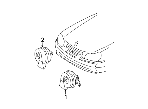 2004 Mercedes-Benz C240 Horn