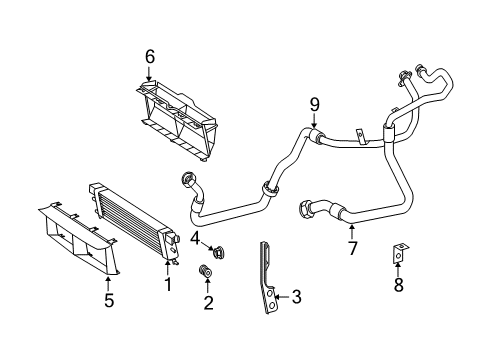 2002 Mercedes-Benz S600 Engine Oil Cooler