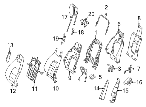 2014 Mercedes-Benz E350 Front Seat Components