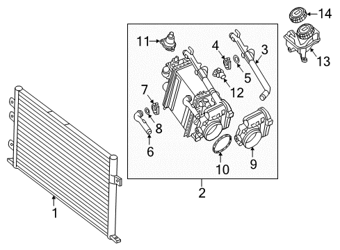 2017 Mercedes-Benz G550 Intercooler Diagram