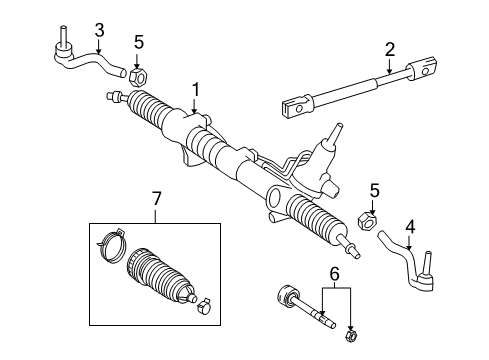 2013 Mercedes-Benz GLK350 Steering Gear & Linkage