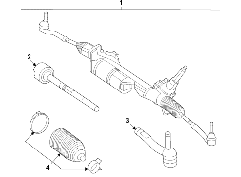 2025 Mercedes-Benz GLE53 AMG Steering Gear & Linkage