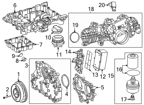 2025 Mercedes-Benz GLC63 AMG S E Performance Engine Parts