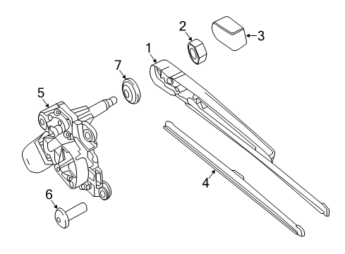 2016 Mercedes-Benz Metris Wiper & Washer Components - Body Diagram 2