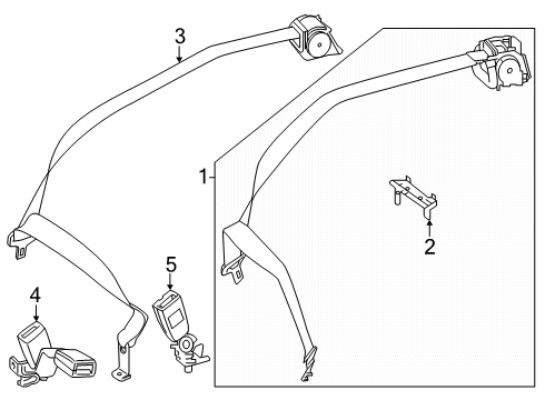 2025 Mercedes-Benz E53 AMG Rear Seat Belts