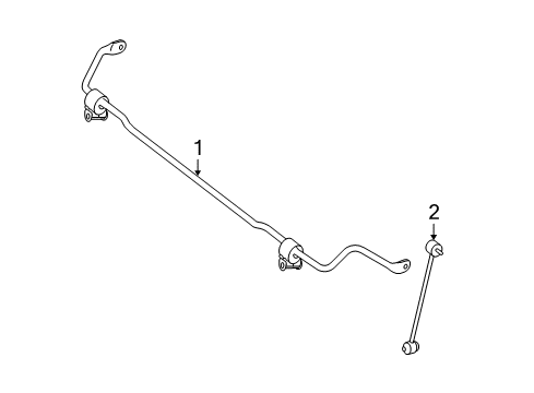 2010 Mercedes-Benz C300 Stabilizer Bar & Components Diagram 6