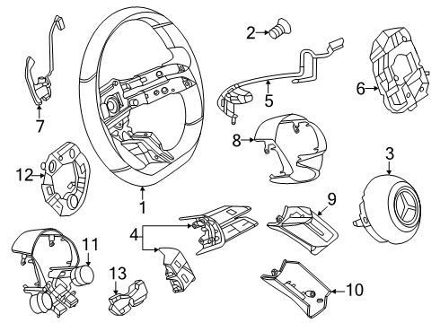 2024 Mercedes-Benz AMG GT 55 Steering Wheel & Trim