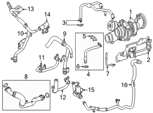 2025 Mercedes-Benz GLS63 AMG Turbocharger & Components