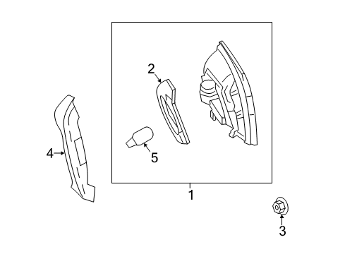 2014 Mercedes-Benz E350 Bulbs Diagram