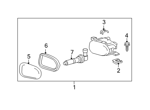 2004 Mercedes-Benz E55 AMG Fog Lamps Diagram