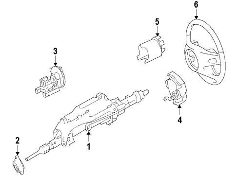 2012 Mercedes-Benz GL450 Steering Column
