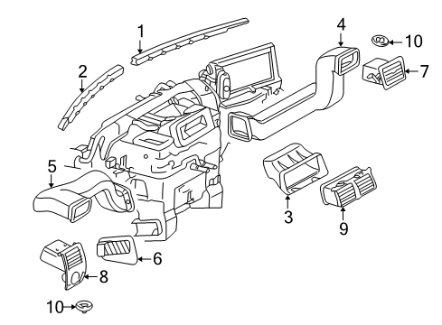 2004 Mercedes-Benz SLK230 Ducts Diagram