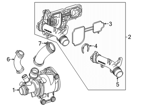 2025 Mercedes-Benz GLE53 AMG Water Pump