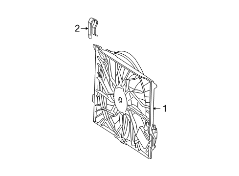 2008 Mercedes-Benz S63 AMG Cooling Fan Diagram