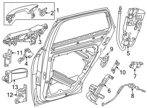 2025 Mercedes-Benz GLC63 AMG S E Performance Rear Door - Lock & Hardware