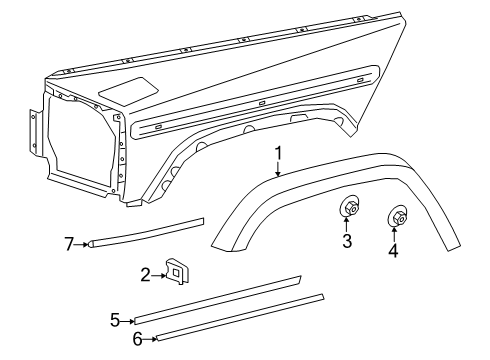 2025 Mercedes-Benz G580 Exterior Trim - Fender